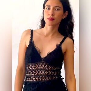 Rare Vintage Moschino Crochet Lace cami